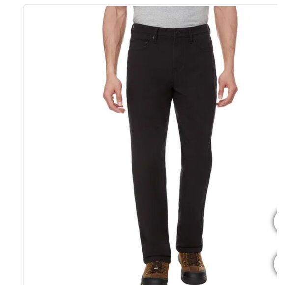 Caterpillar CAT Men's Fleece Lined Canvas Pant, Black, size 34x30, NWT - Picture 1 of 8